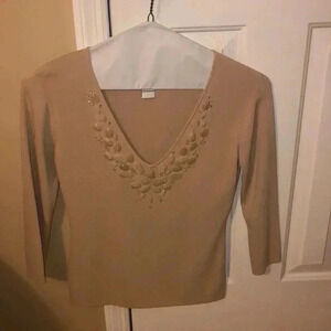 Joseph a sweater /tan/size small
